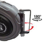 Hose Reel Pro 65 ft. Extension Cord Reel, 3-Outlet, 12 AWG, Gray (EC-GY-65)