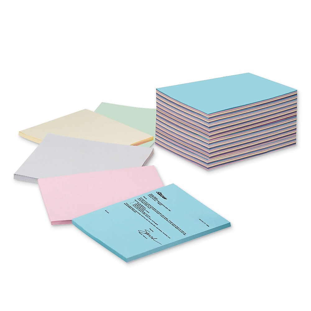 Pacon Array Pastels Paper, 8.5" x 11", 20 lbs., Assorted Colors, 500/Ream (PAC101058)