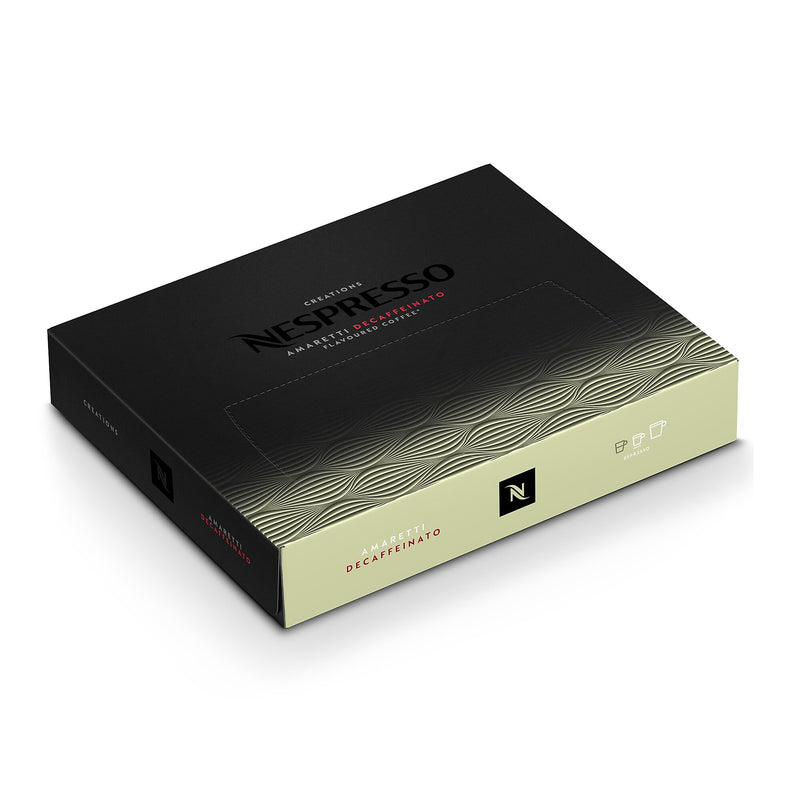 Nespresso Professional Amaretti Decaffeinato Decaf Coffee Nespresso Professional Capsules, Espresso Roast, 50/Box (8639.84)
