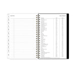 2025-2026 Blue Sky Leopard 5" x 8" Academic Year Weekly & Monthly Planner, Plastic Cover, Multicolored (149047-A26)
