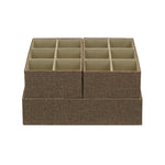 Household Essentials Drawer Organizers, Latte, 3/Pack (754-1)