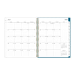 2025-2026 Blue Sky Bakah Blue 8.5" x 11" Academic Year Weekly & Monthly Planner, Plastic Cover, Multicolored (131951-A26)