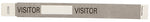 Gray Tyvek Visitor Wristband, 10" x 1"