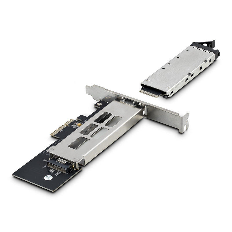 StarTech.com M.2 NVMe PCIe Adapter Card, Hot-Swap SSD Bay with Key-Lock, 2-Keys Included, PCI Express x4 (M2-REMOVABLE-PCIE-N1)