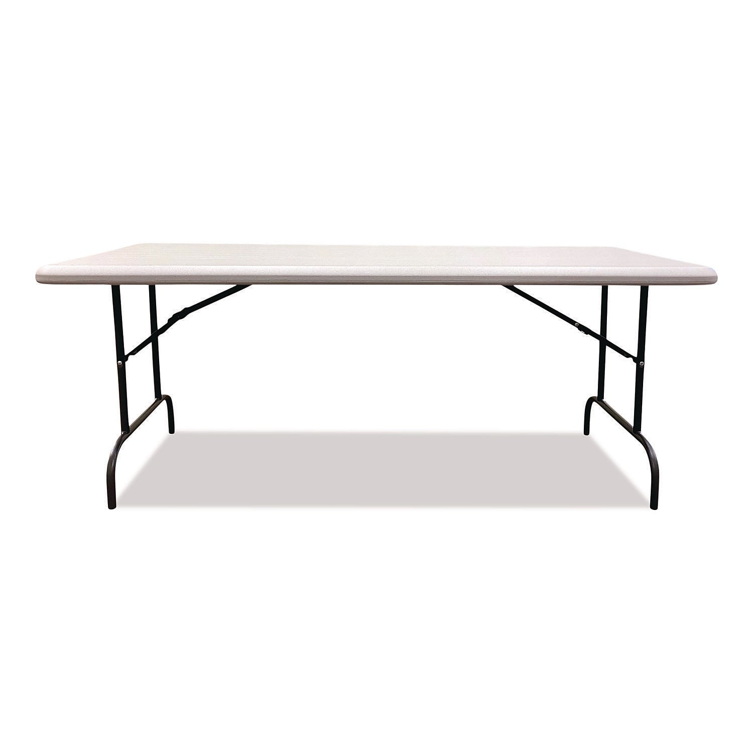 AbilityOne SKILCRAFT 5' x 30" Folding Table, Platinum Gray (7105-01-724-6806)