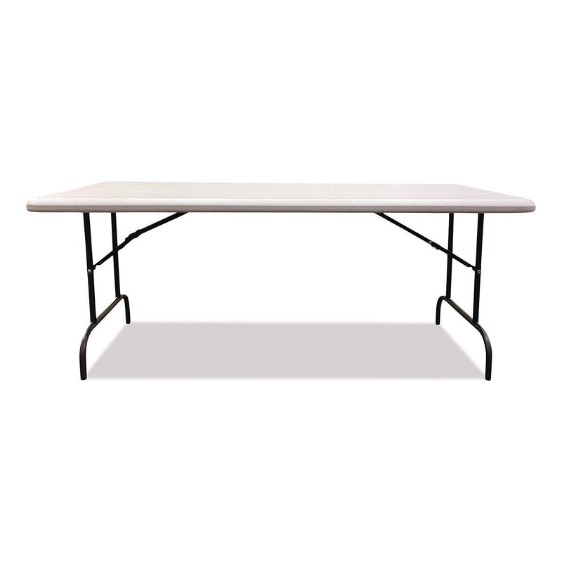 AbilityOne SKILCRAFT 5' x 30" Folding Table, Platinum Gray (7105-01-724-6806)