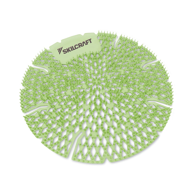 AbilityOne SKILCRAFT Lasting Power Urinal Screen, Calypso Lime Scent, Green, 10/Pack (NSN6998438)
