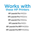 HP 26A Black Standard Yield Toner Cartridge, Prints Up to 3,100 Pages (CF226A)
