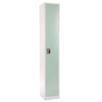 AdirOffice 72" Single Tier Misty Green Storage Locker, 4/Pack (ADI629-201-MGRN-PKG-4)