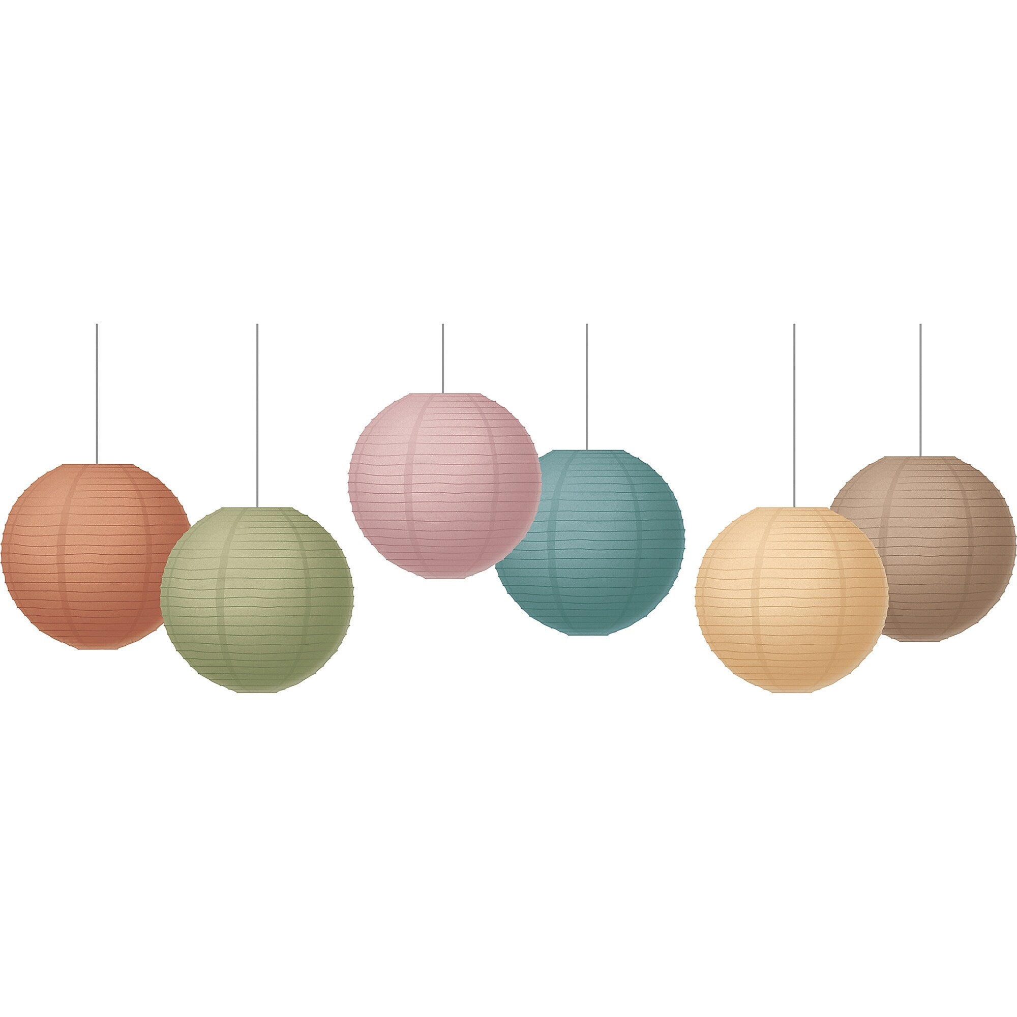 Teacher Created Resources Everyone is Welcome Hanging Paper Lanterns, 6/Pack, 3 Packs/Bundle (TCR77352-3)