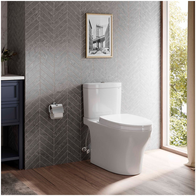 Toto Aquia 0.9 gal. Gravity Flush Toilet, Cotton (CST446CEMFGN#01)