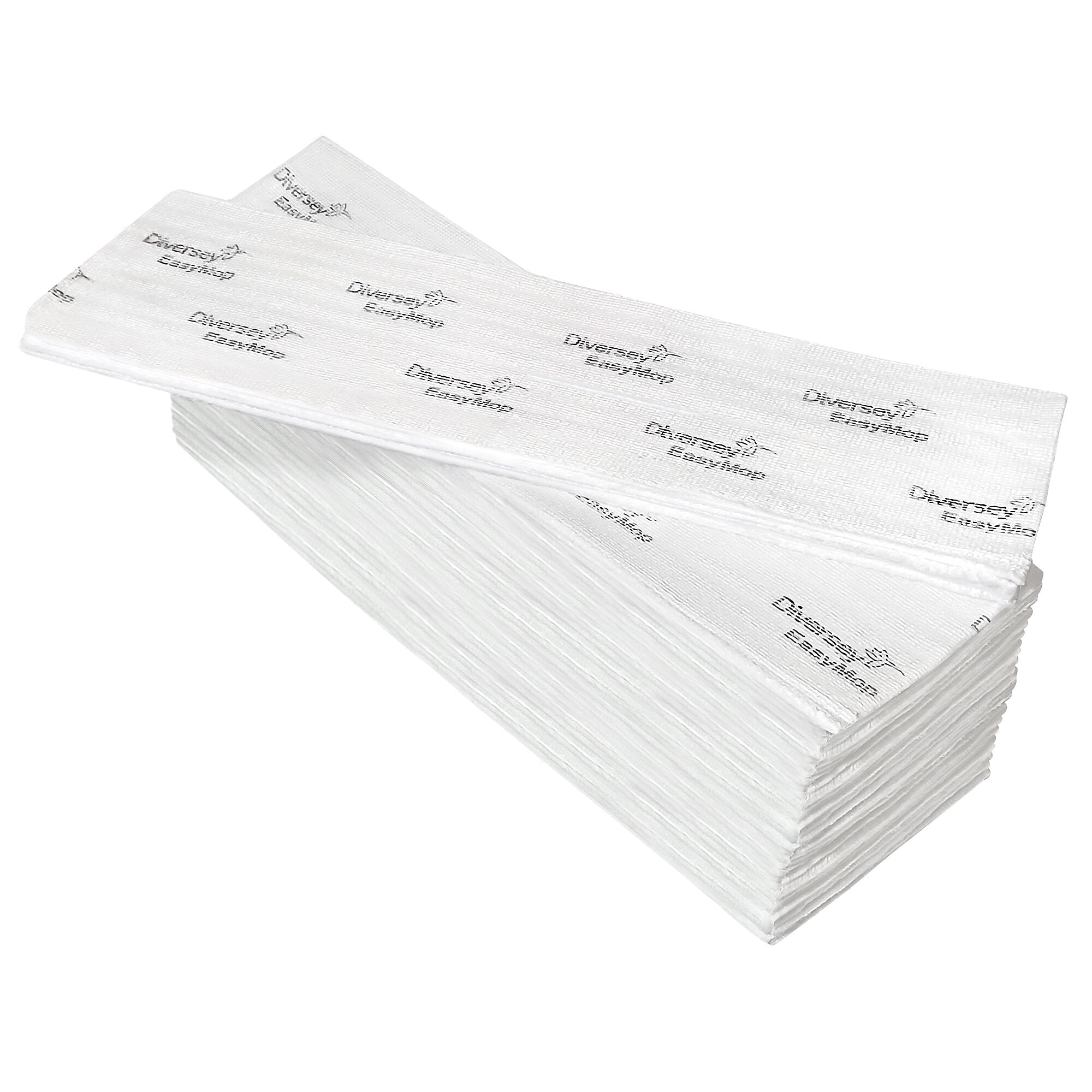 Diversey EasyMop Dust Mop Pads, White, 500/Carton (D1232213)
