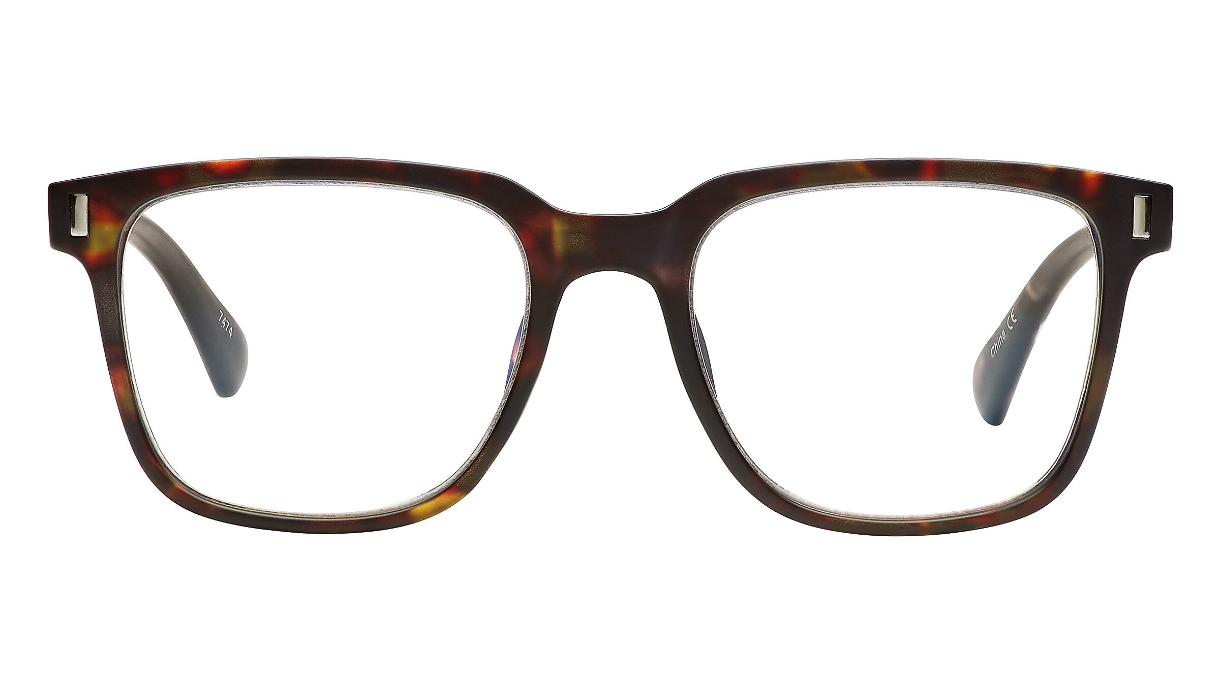 SAV Optitek Blue Light +2.00 Reading Glasses, Matte Brown Demi (E7312)