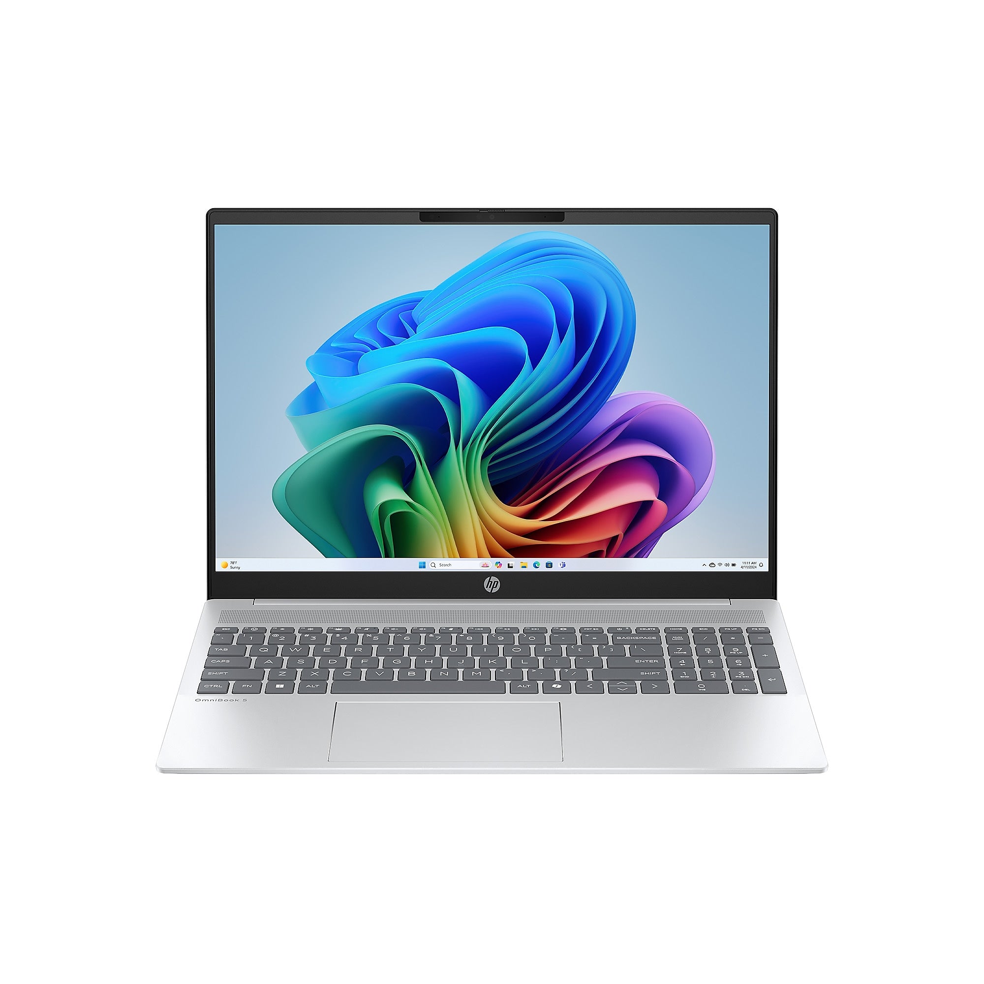 HP OmniBook 5 16" 2K AI Laptop, Intel Core Ultra 7 255U, 16GB RAM, 1TB SSD, +19.25 hours battery, Windows 11 Home