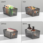 mDesign Steel Organizer, Matte Black (25988)