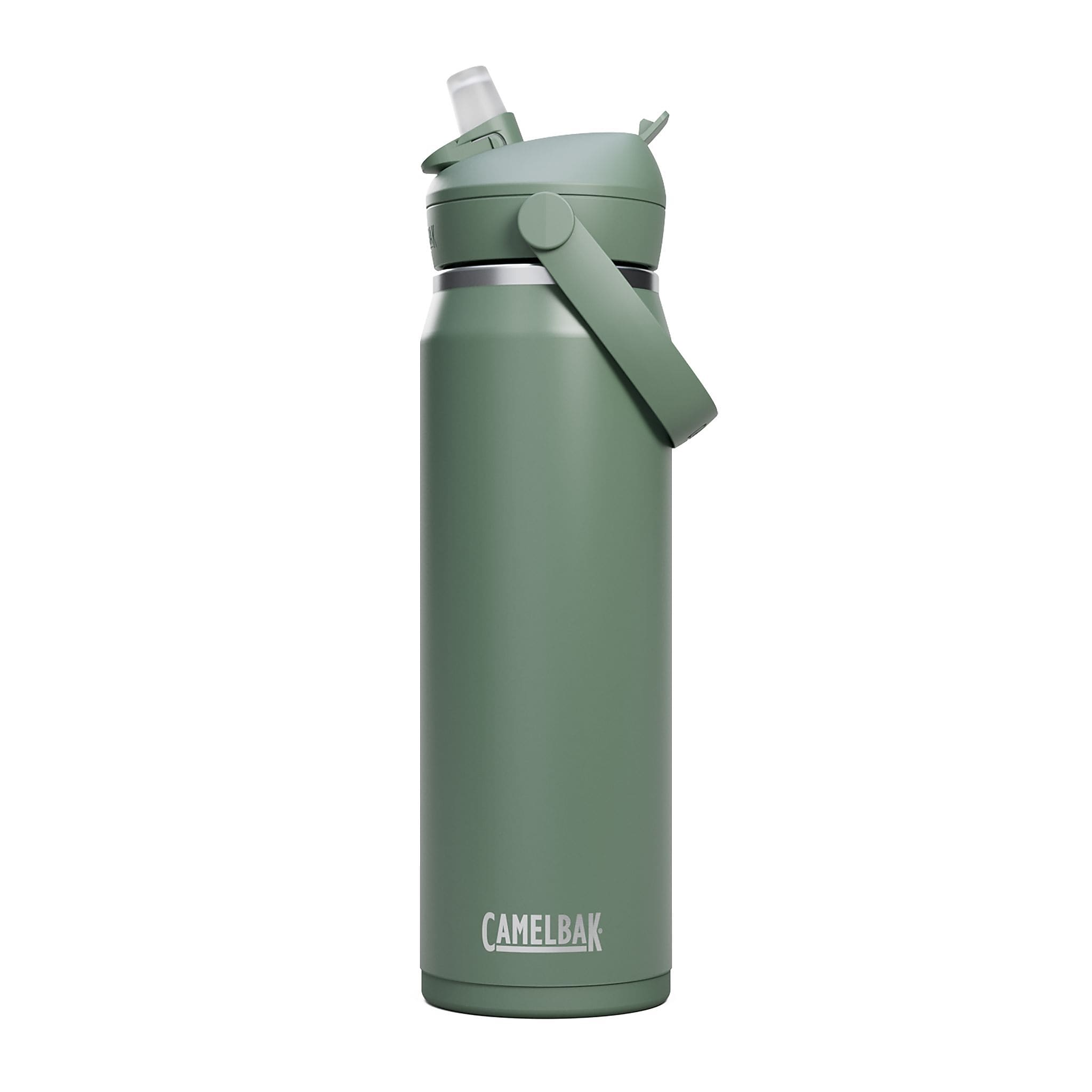 CamelBak Thrive FlipStraw Stainless Steel Vacuum Insulated Water Bottle, 32 oz., Moss (2855303001)