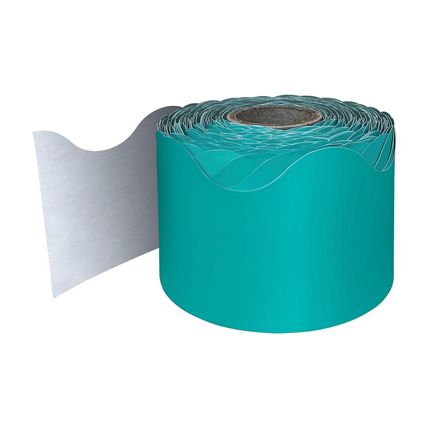 Carson Dellosa Education Rolled Scalloped Border ,2-1/4" x 65', Teal, 3/Bundle (CD-108471-3)
