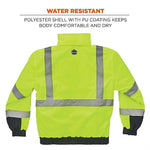 GloWear 8377 Quilted Bomber Jacket, ANSI Class R3, 3XL, Lime (25627)