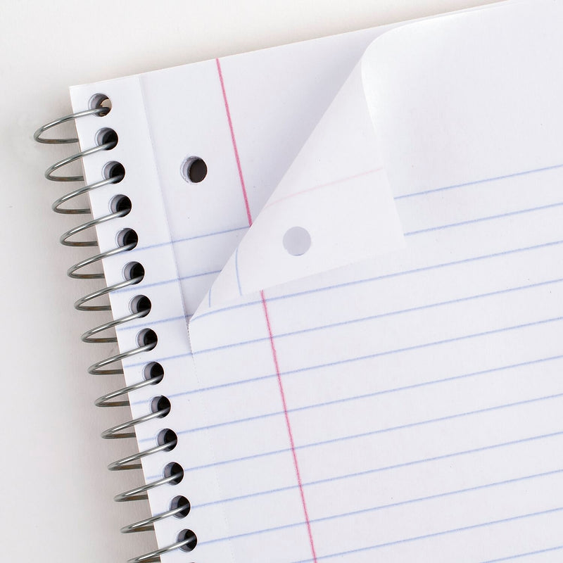 Mead 1-Subject Notebooks, 8" x 10.5", College Ruled, 70 Sheets, Assorted Colors (MEA05512)