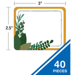Carson Dellosa Education Grow Together School Name Tags, 3" x 2-1/2", 40/Pack, 6 Packs/Bundle (CD-150088-6)