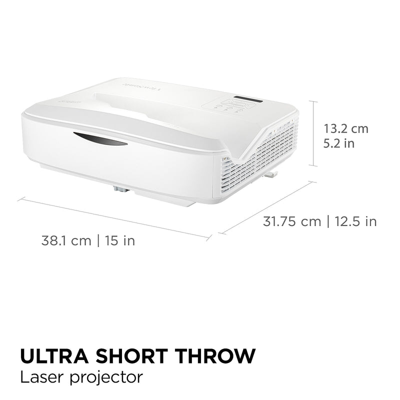 ViewSonic 5000 Lumens WUXGA Ultra Short Throw Projector, White (LS832WU)