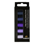 Rembrandt Soft Pastels Micro Sets, Deep Violets, 5/Set, 3 Sets/Bundle (RBX31820506-3)