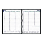 2026 Blueline Plan and Link 9.06" x 11" Weekly Planner, Faux Leather Cover, Black (REDC595081T)
