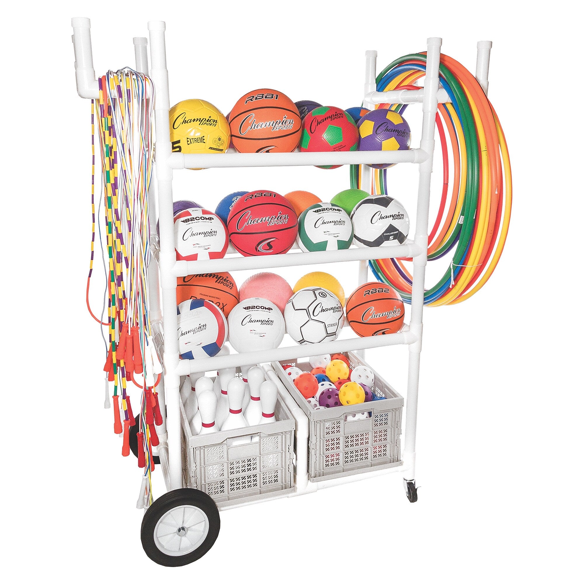 Champion Sports All-Terrain Heavy-Duty Cart, White (CHSTWCART)