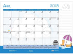 2024-2025 House of Doolittle Seasonal Holiday Depictions 22" x 17" Academic Monthly Desk Pad Calendar (1395-25)