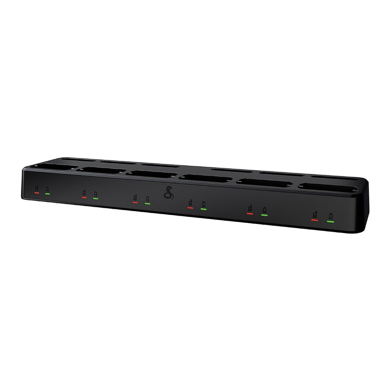 Cobra 6-Unit Dock Charger for Cobra Performa 400/450 2-Way Handheld Business Radios, Black (0010077-2)
