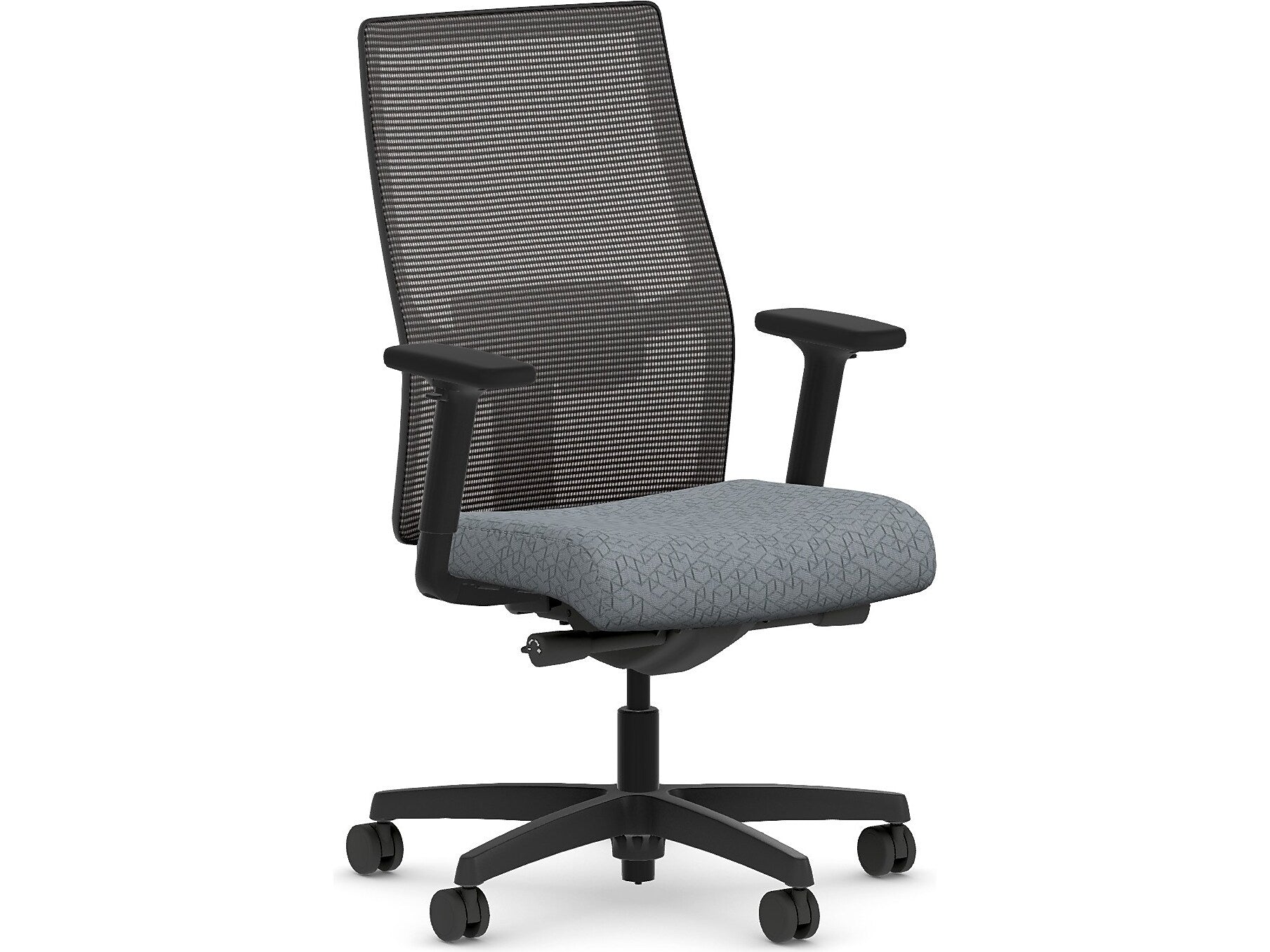 HON Ignition 2.0 Fabric/Mesh Swivel Task Chair, Basalt/Black (HIWMMKD.Y2.A.H.IM.APX25.BL.SB.T)