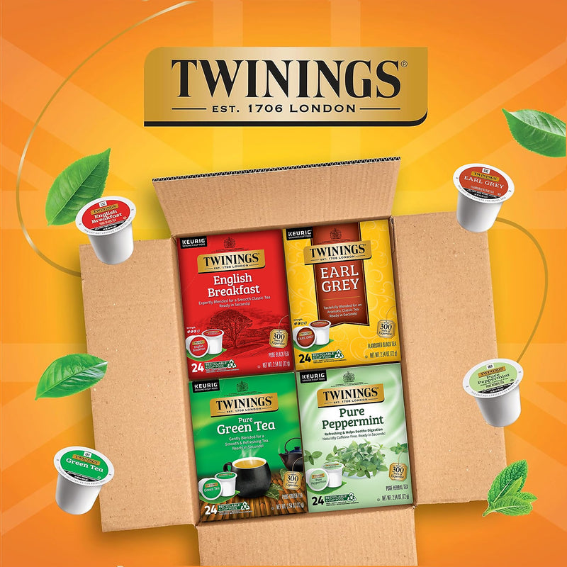 Twinings Variety Pack Assorted Teas, Keurig® K-Cup® Pods, 96/Carton (TNA54192)