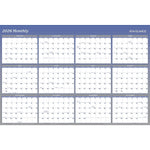 2026 AT-A-GLANCE 48" x 32" Yearly Dry Erase Wall Calendar, Reversible, White/Blue (A1152-26)