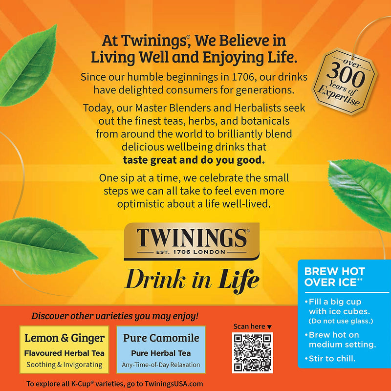 Twinings Pure Rooibos Herbal Tea, Keurig® K-Cup® Pods, 24/Box (TNA85791)