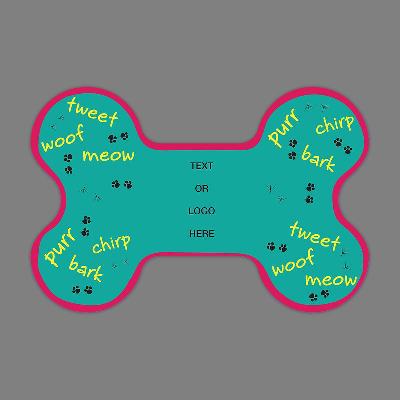 Full Color Magnetic Sign, Bone, Horizontal, 4" x 6"