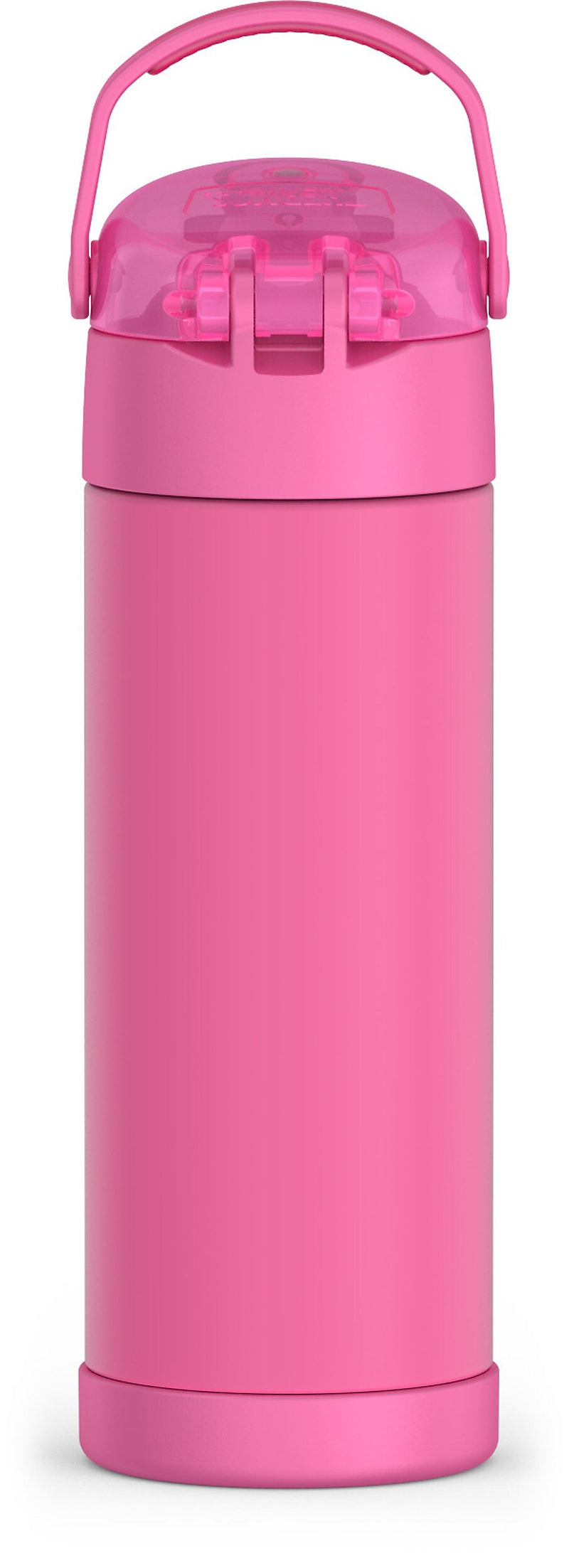 Thermos FUNtainer Stainless Steel Vacuum Insulated Water Bottle, 16 oz., Neon Pink (EAF42100NP6)