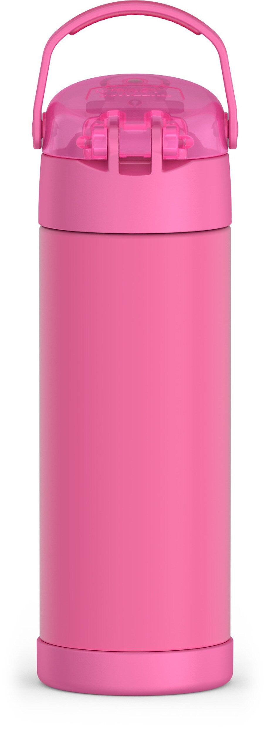 Thermos FUNtainer Stainless Steel Vacuum Insulated Water Bottle, 16 oz., Neon Pink (EAF42100NP6)