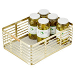 mDesign Steel Organizer, Soft Brass/Natural (25946)