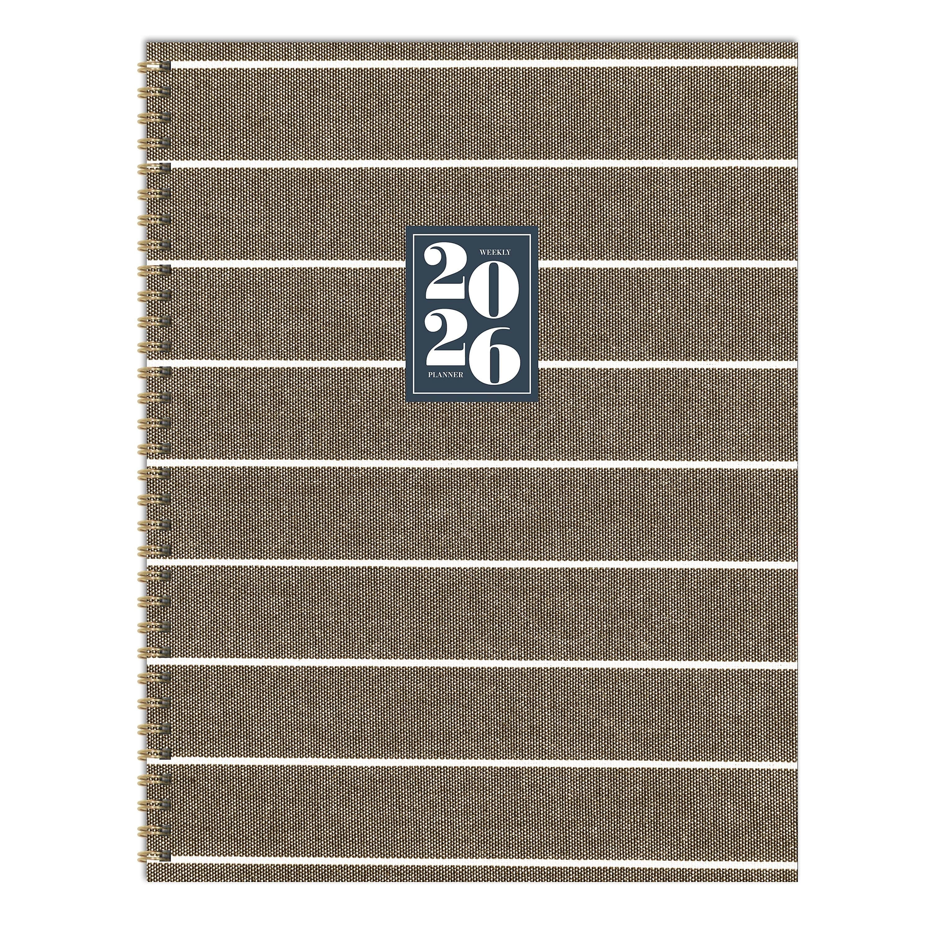 2026 TF Publishing Linen 9" x 11" Weekly & Monthly, Paperboard Cover, Multicolored (26-9720)
