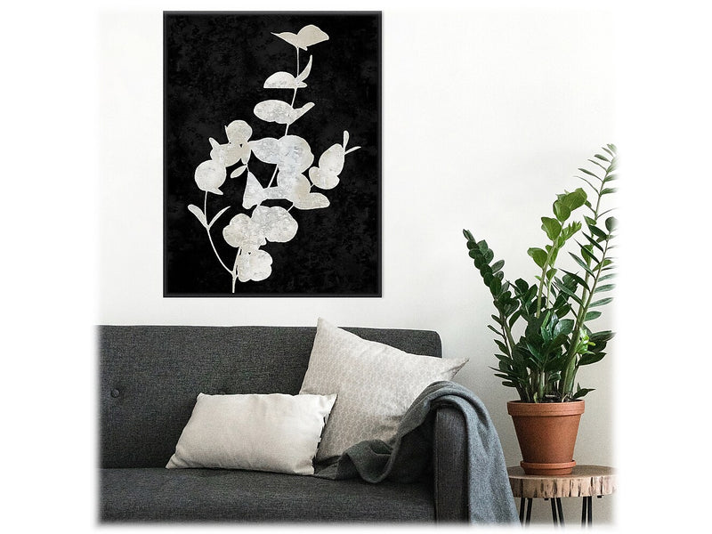 Amanti Art Plant Life White on Black I, Canvas, 23" x 30" (A42675515275)