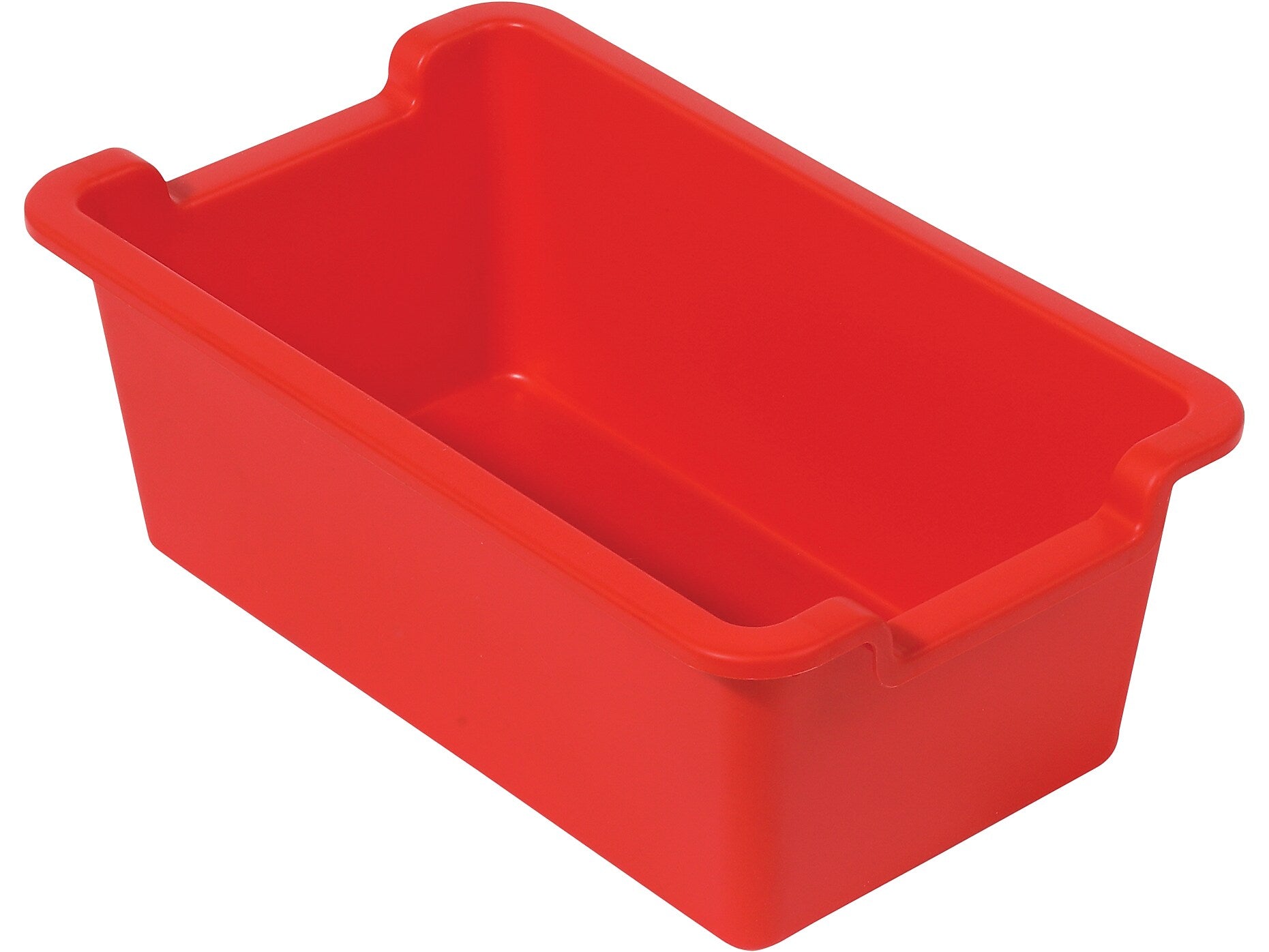 Deflect-O Polypropylene Storage Bin, 5.06" x 13.24" x 8.05", Red (39510RED)