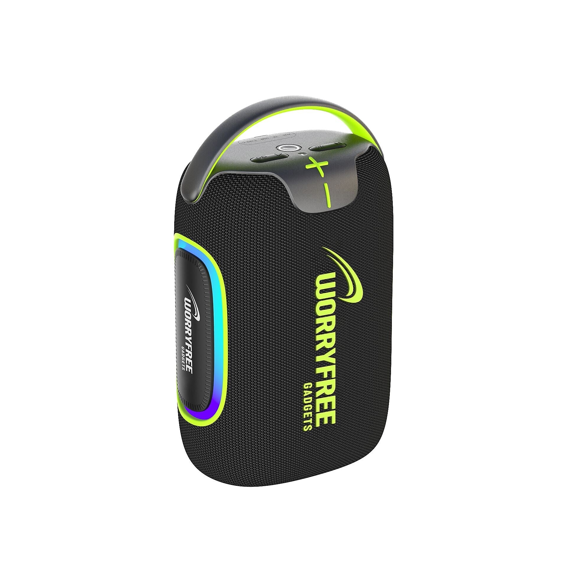 Worryfree Gadgets 50W Wireless Bluetooth Speaker with RGB Lights & Carry Handle, Black (WH59-BLK)