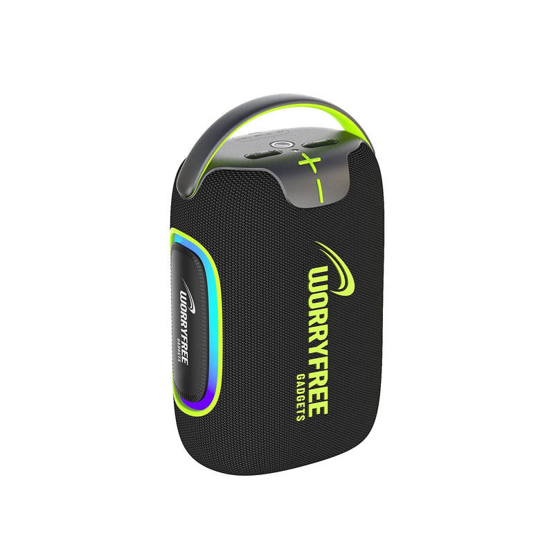 Worryfree Gadgets 50W Wireless Bluetooth Speaker with RGB Lights & Carry Handle, Black (WH59-BLK)