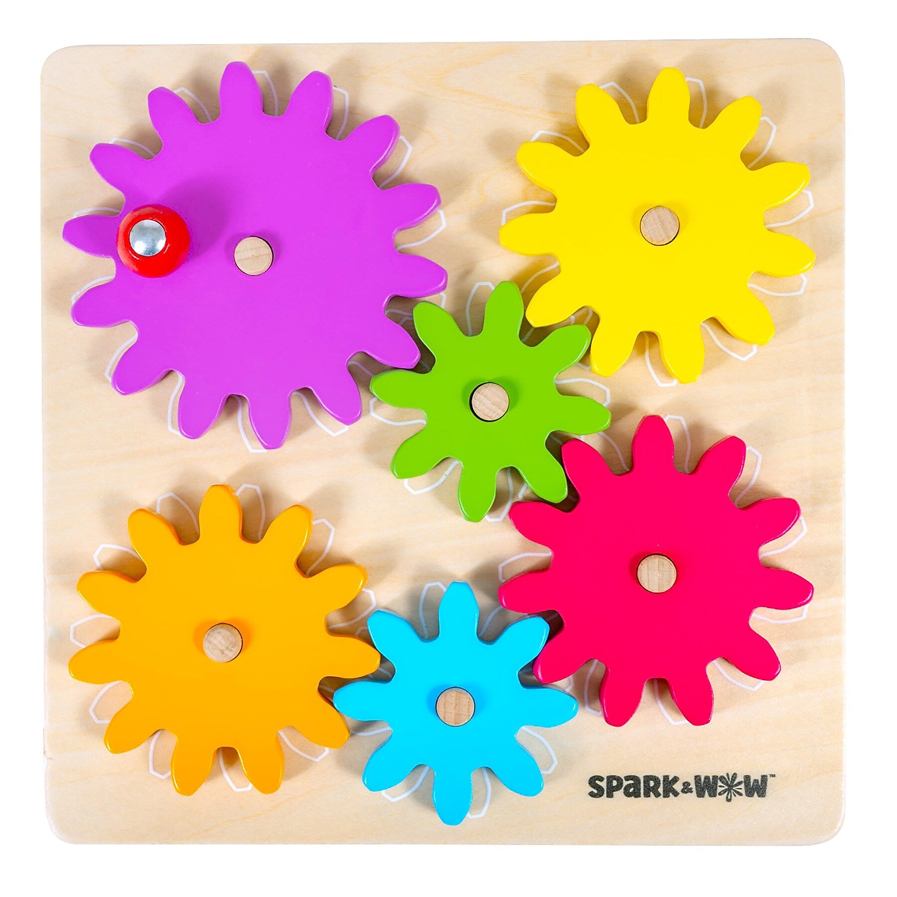 Spark & Wow Spinny Gears, Multicolored, 7 Pieces/Set (CTUSW400029)