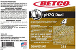Betco pH7Q Dual Secondary Label, 24/Pack (3559090)