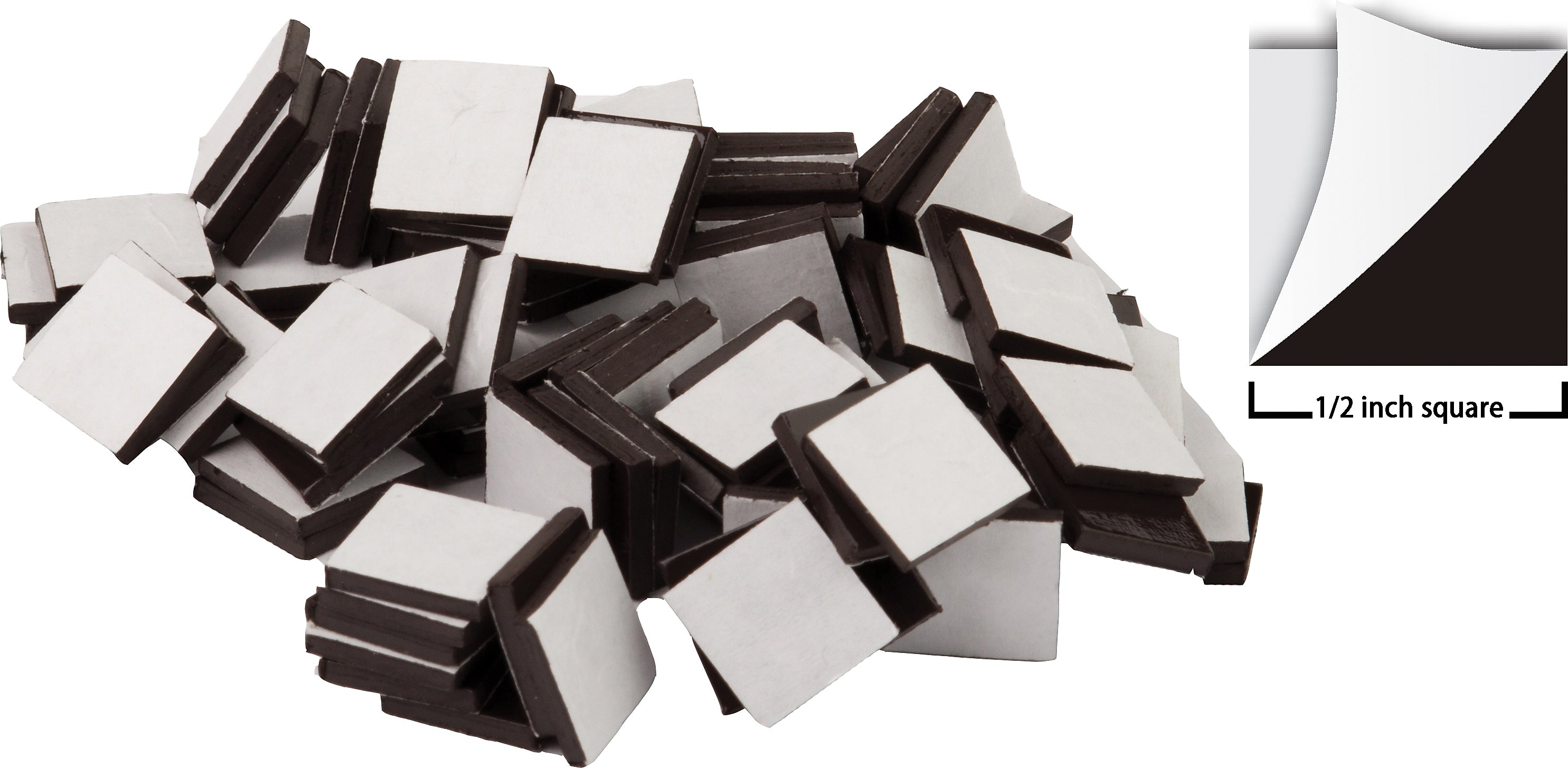 Teacher Created Resources Adhesive Magnetic Squares, Black, 100/Set (TCR20720)