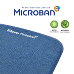 Fellowes PlushTouch Foam Non-Skid Mouse Pad/Wrist Rest Combo, Blue (9287301)