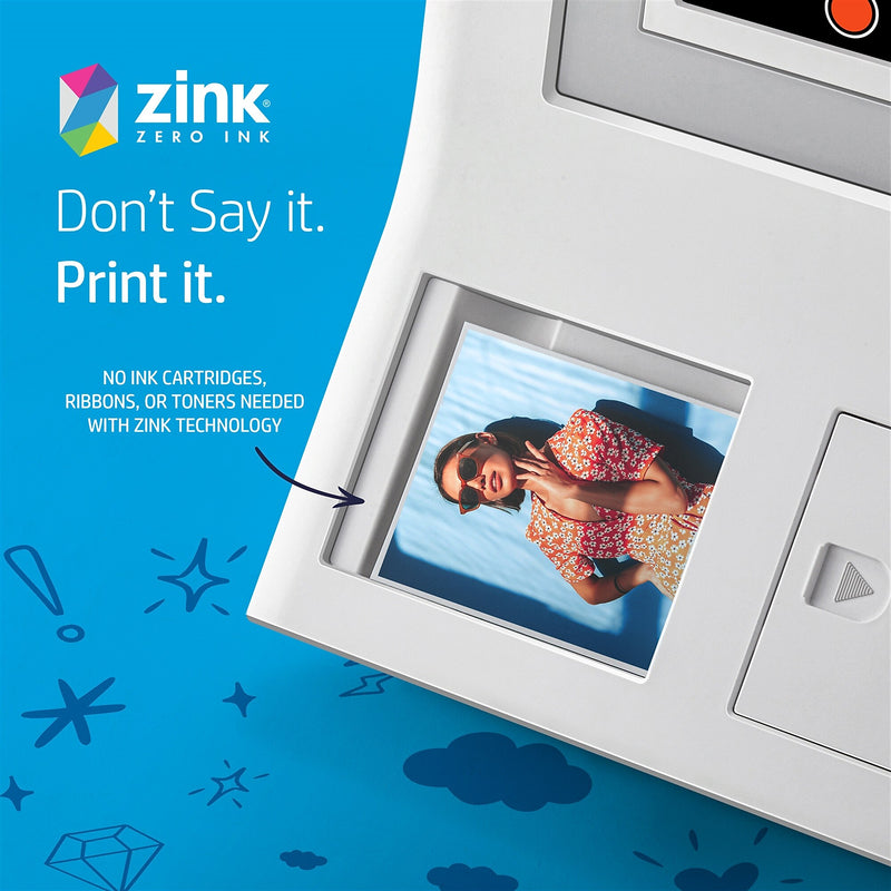HP Sprocket 3.5 x 4.25" Zink Sticky-Backed Photo Paper, 100 Sheets/Pack (HPIZ3X4100)