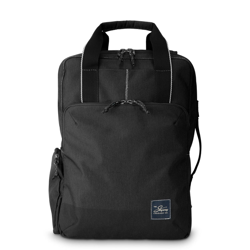 Skyway Luggage Rainier Deluxe Laptop Backpack, Crater Black (505-17-001-BKP)