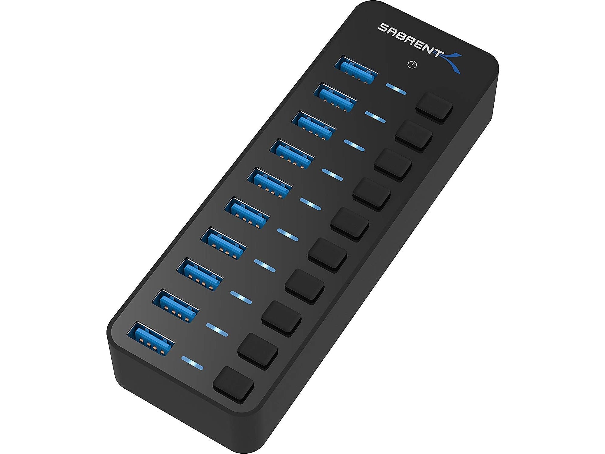 Sabrent 10-Port USB 3.0 Hub, Black (HB-BU10)